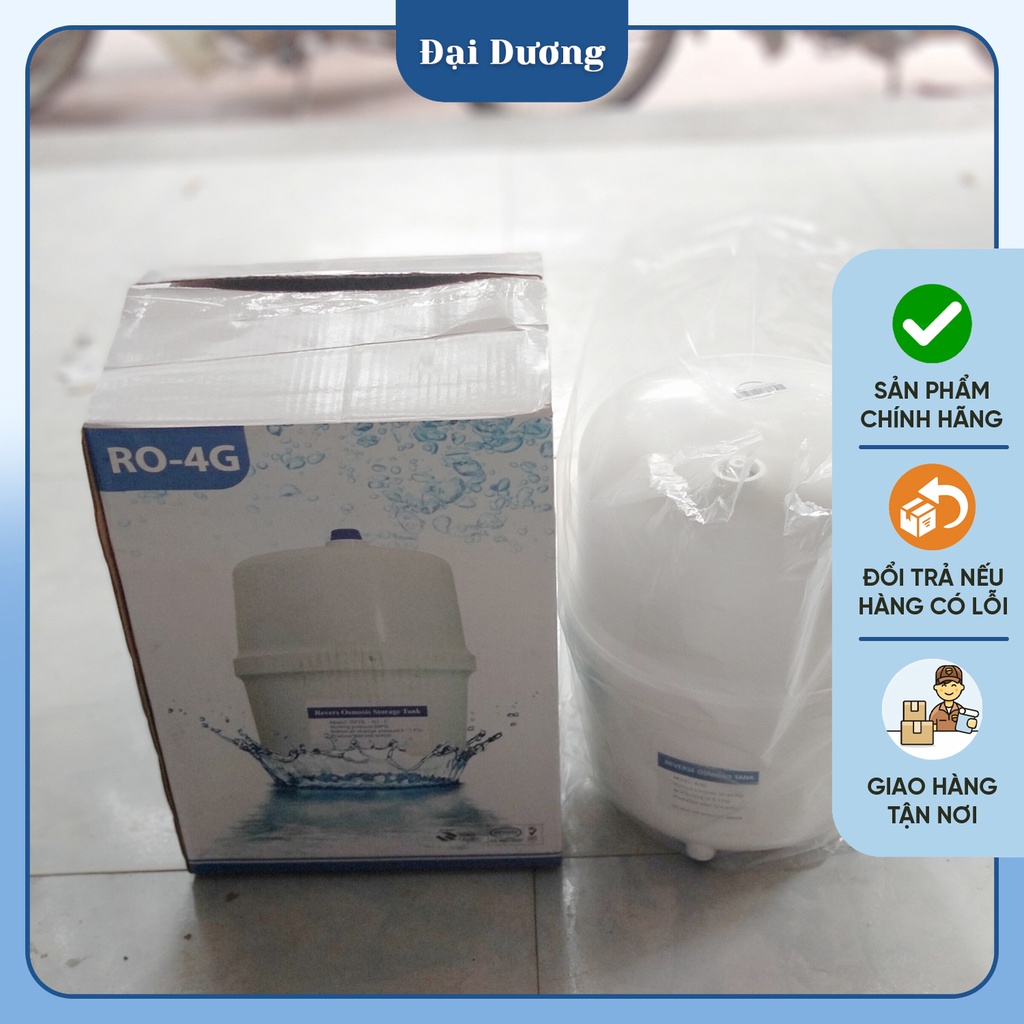 Bình áp nhựa 8L, 10L chứa nước dùng cho máy lọc nước RO gia đình