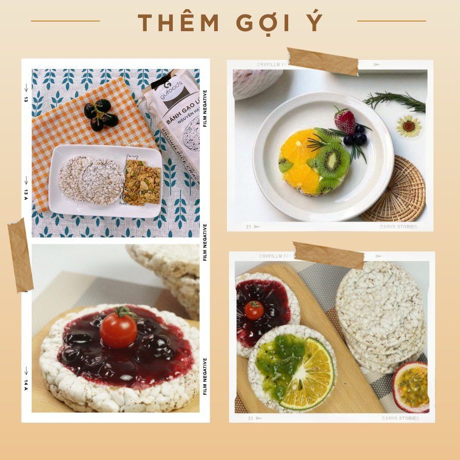 Ảnh Bánh gạo lứt GUfoods (Hộp 300g = 32 bánh) - Không chiên dầu, Không đường, Eat clean, Thực dưỡng, Ăn vặt healthy, Tập gym 3