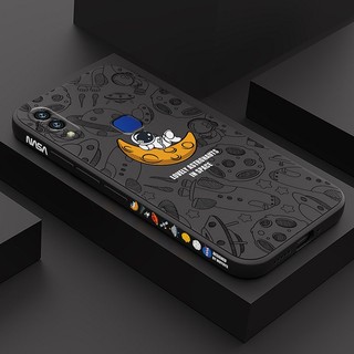 ốp lưng vivo v11 v11i y97 Ốp Điện Thoại Silicone TPU Mềm Họa Tiết Phi Hành Gia Có Dây Đeo Cho vivo v11 v11i y97