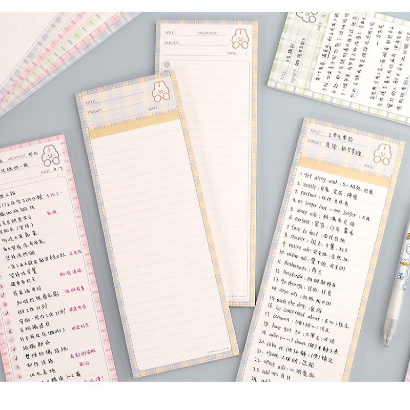 Tập giấy note học từ vựng, viết ghi chú tiện lợi B5 half Telado ...