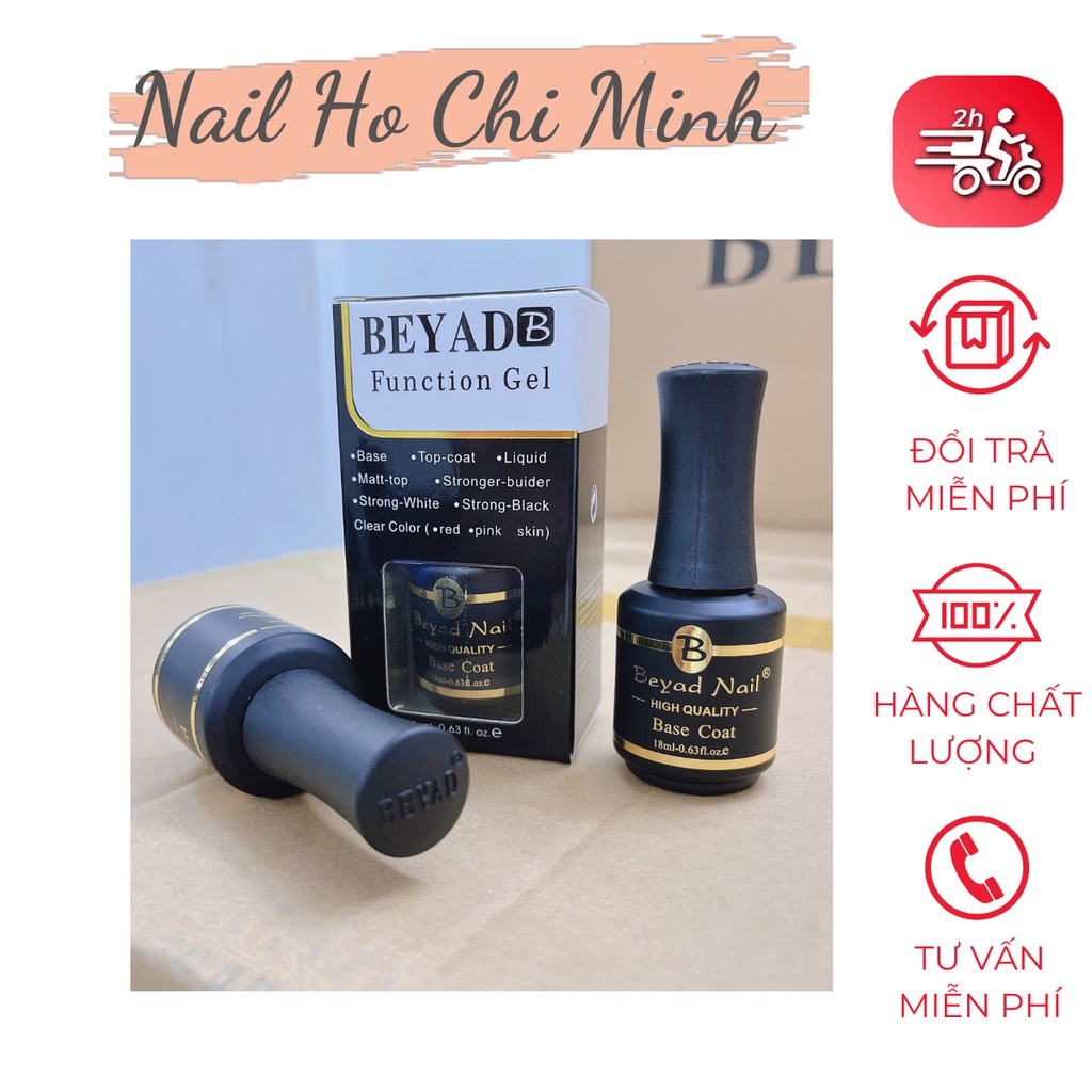 [Chính hãng] Beyad base top chính hãng - sơn gel liên kết và top phủ rất bền và bóng 18ml