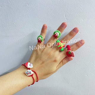 Set 180 Dây Buộc Tóc Cao Su Phong Cách Giáng Sinh Đáng Yêu Cho Bé