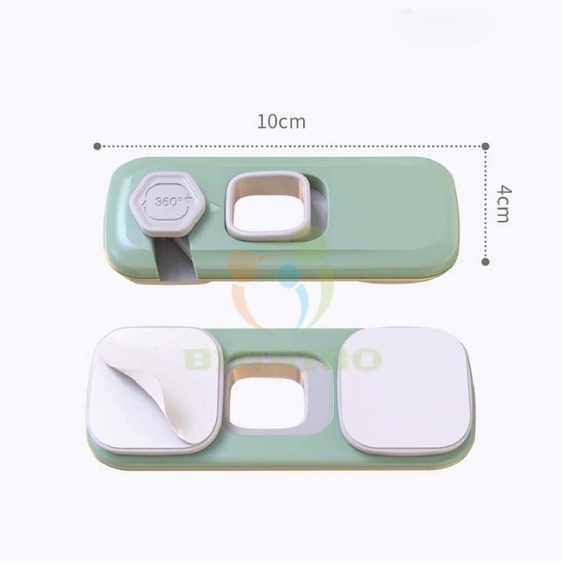 Khóa tủ lạnh, khoá ngăn kéo an toàn cho bé Looktosee chất liệu nhựa ABS cao cấp - Binbibo