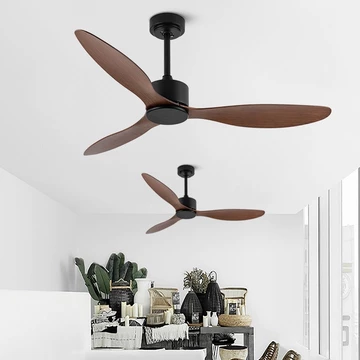 Quạt trần trang trí 3 cánh-Quạt đảo trần có đèn cho phòng khách-ngủ-bếp chỉnh được độ cao,động cơ DC 6 số,có điều khiển