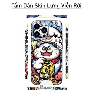 Tấm dán Skin Mặt Sau Mèo Thần Tài M01 FULL VIỀN Dành Cho 14prm , 13prm , 12prm , 11prm , ip11 , ip12 , ip13 - FukiShop