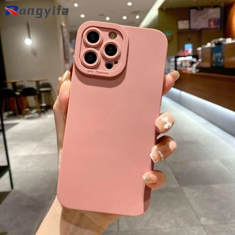 Ốp Điện Thoại TPU Dẻo Vuông Chống Sốc Màu Trơn Cho Samsung Galaxy A53 M23 F23 M52 A23 A03 Core A73 5G