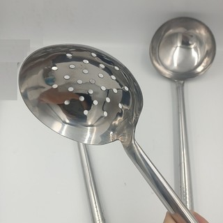 Bộ 3 muôi múc,muôi lẩu,xẻng chiên xào công nghiệp inox cao cấp