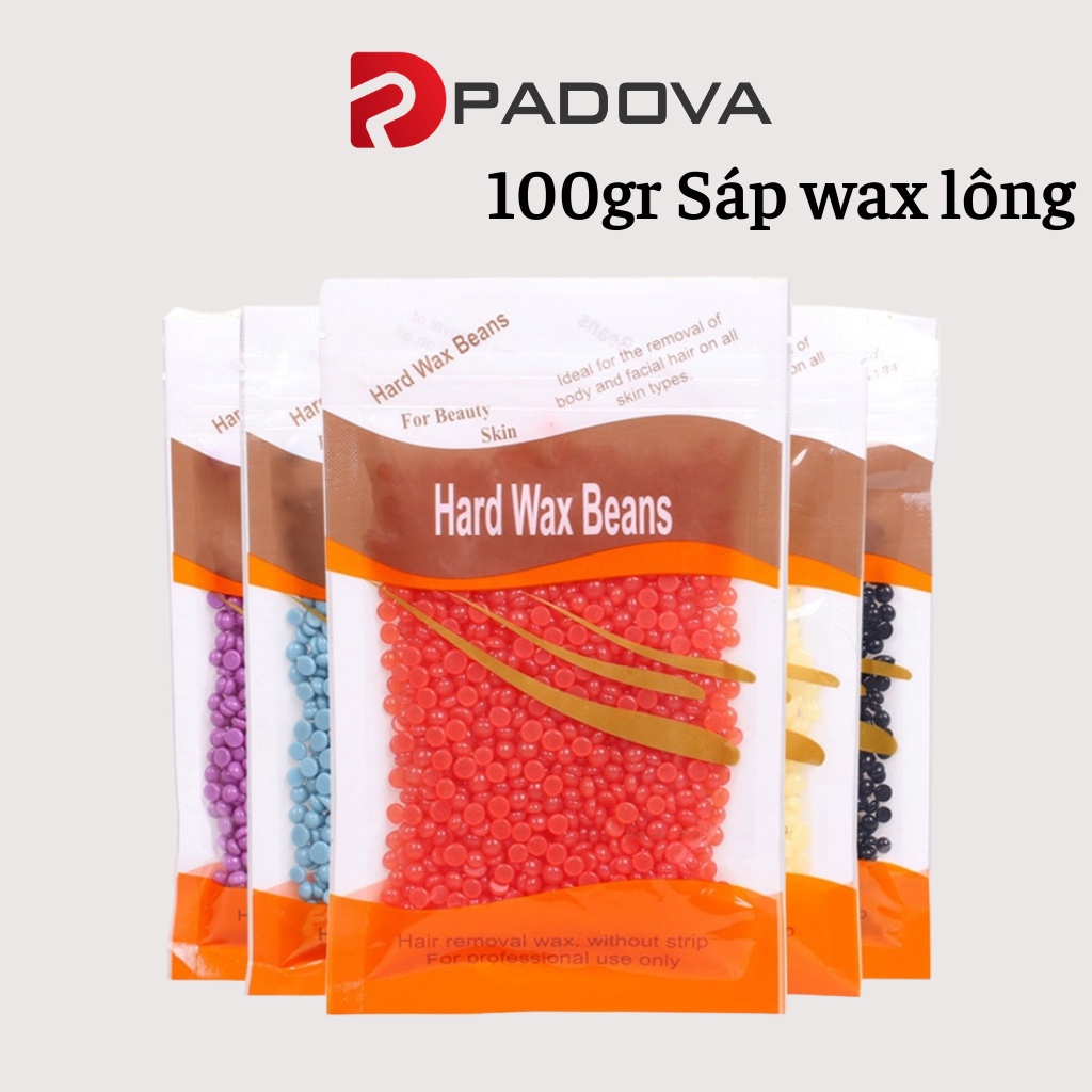 Sáp Wax Lông Hạt Đậu Gói 100gram PADOVA Dùng Cho Nhiều Vùng Cơ Thể Tặng ...