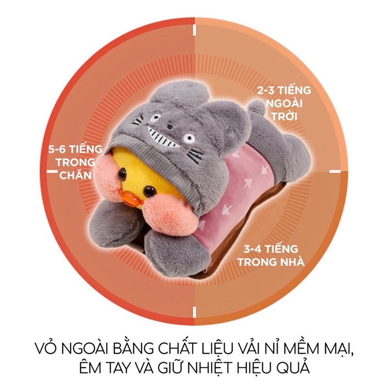 Túi sưởi gấu dễ bông thương , túi chườm điện