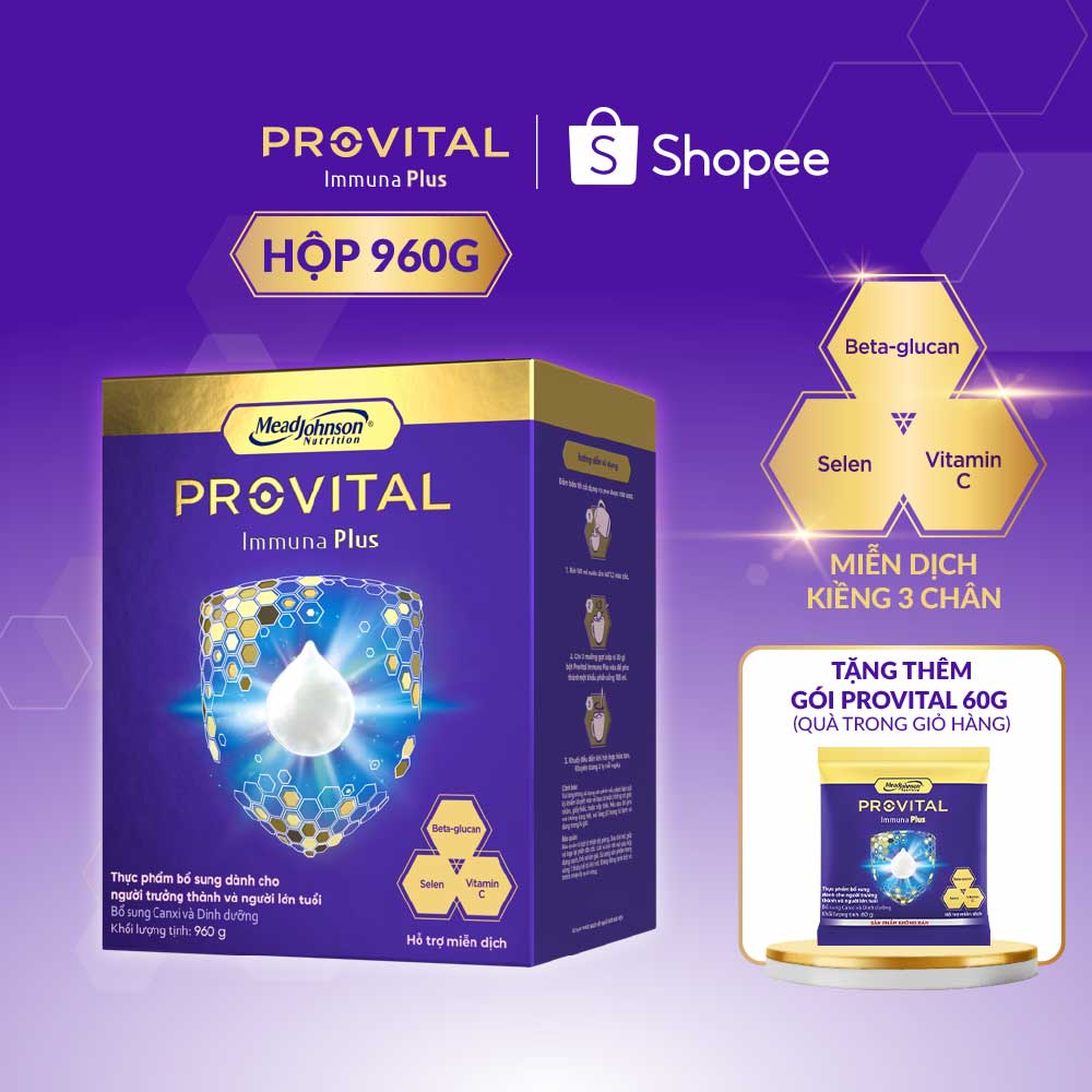 Sữa cho người trưởng thành và lớn tuổi 960G Mead Johnson Provital