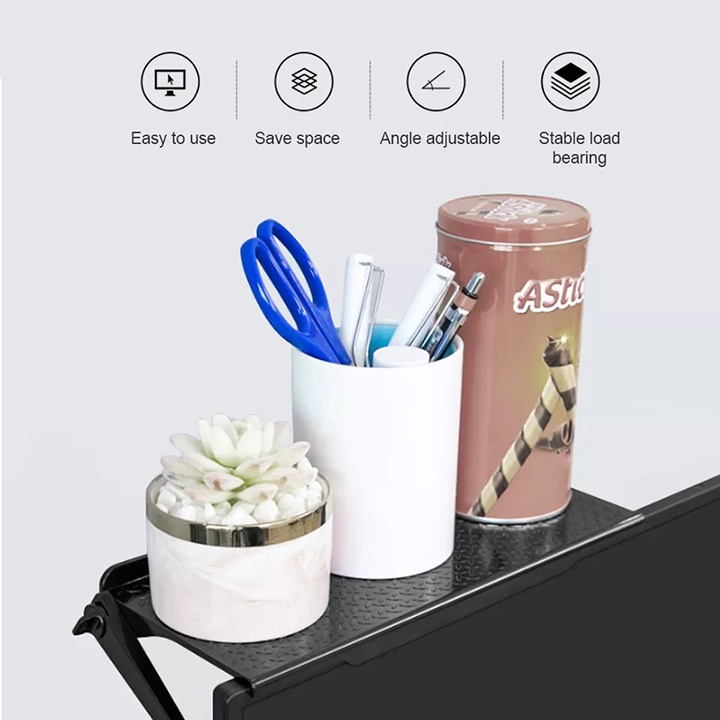 Giá để đồ gác trên màn hình máy tính tivi đa năng , Kệ để đồ decor tối ưu không gian