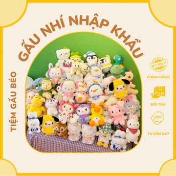 Gấu bông nhí hàng nhập 22- 25cm, bông xịn mềm- gấu bông trang trí, quà tặng gấu bông