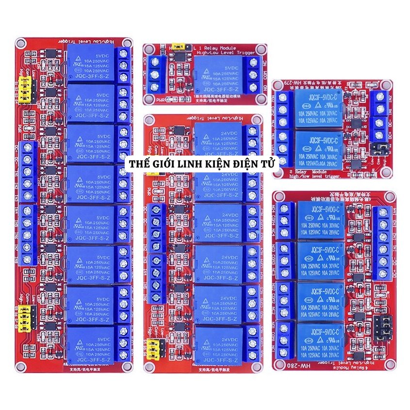 Module relay 6 kênh 8 kênh 5V 12V 10A | Shopee Việt Nam