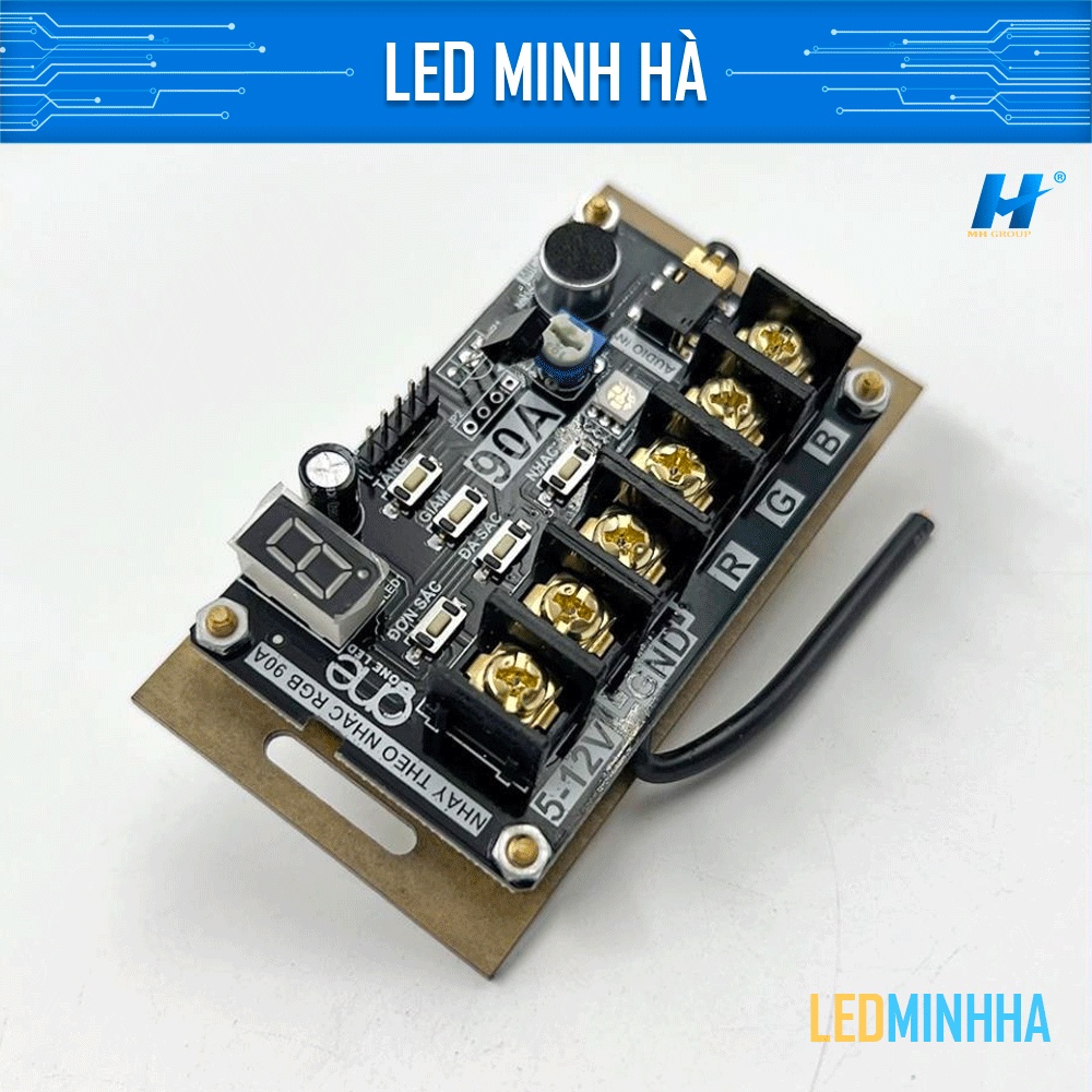 Mạch điều khiển LED RGB 7 Màu 90A, mạch led 7 màu RGB | Shopee Việt Nam