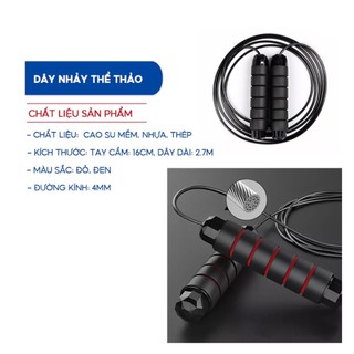 Dây Nhảy Lõi Thép Tập Thể Dục Chắc Chắn Độ Bền Cao Mã DN 3303