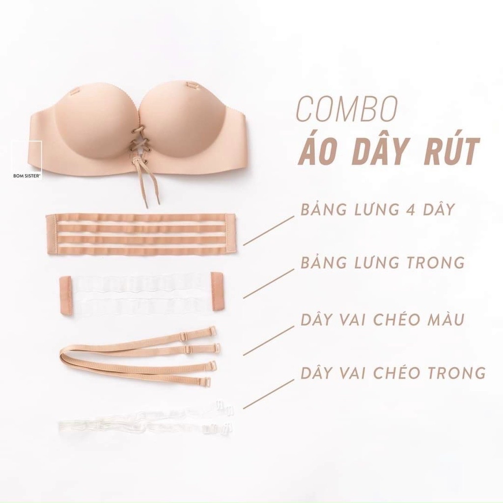 Áo Ngực Su Rút Dây Nâng Ngực , Áo Nâng Ngực Đẹp 368