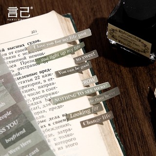 Jianwu 3 Tờ INS Retro Tiếng Anh Văn Bản Miếng Dán DIY Tạp Chí Thêu Sò Cắt Dán Văn Học Nghệ Thuật Trang Trí Văn Phòng Phẩm Dán