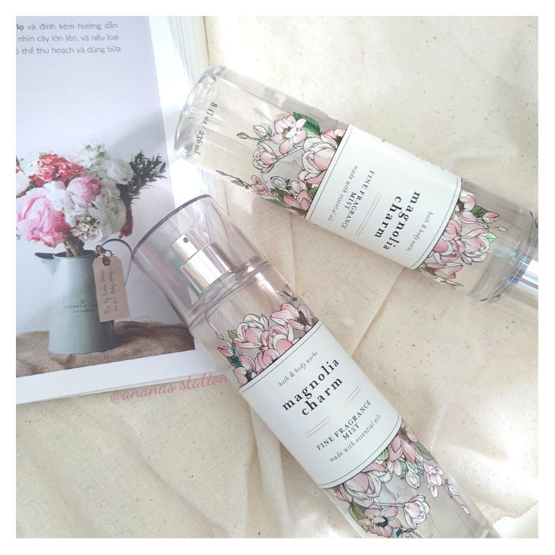 body mist Xịt thơm toàn thân Magnolia Charm 236ml sang trọng, nhẹ nhàng