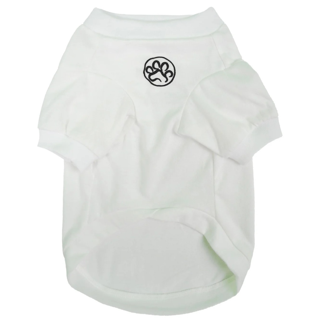 Ảnh Áo cho chó Pawy Classic Trắng - Classic Dog T-shirt White 1