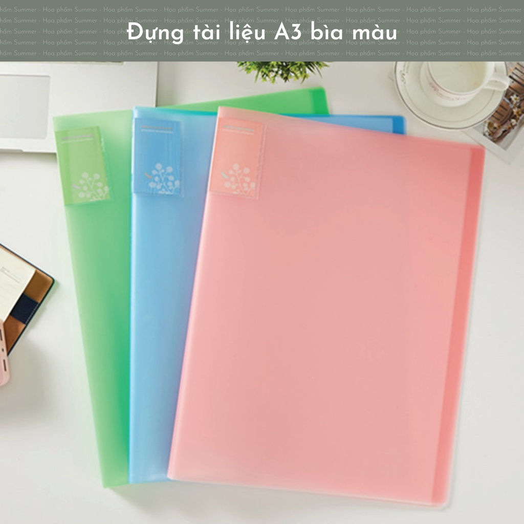 File lá đựng tài liệu, poster, tranh vẽ, sổ lưu tranh A3 nhiều ngăn gập ...