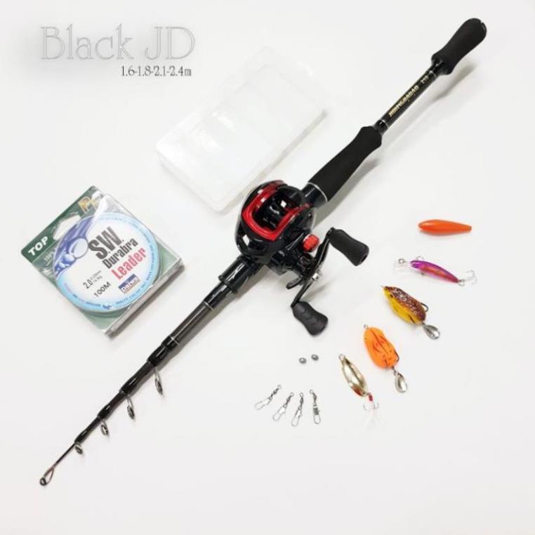 BỘ CẦN RÚT LURE MÁY NGANG TẶNG KÈM HỘP MỒI VÀ DÂY CÂU | Shopee Việt Nam