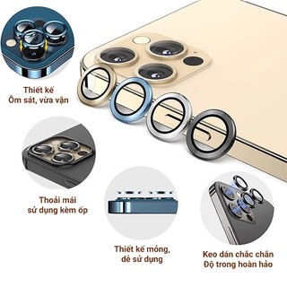 Bộ 3 Kính Cường Lực Bảo Vệ Camera Cao Cấp Cho iPhone 14 Promax 13 Promax 12 Promax 11 Promax