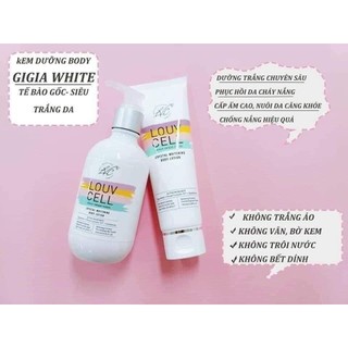 Kem dưỡng trắng da body Louv Cell Crystal Whitening Body Lotion 120ml 250ml