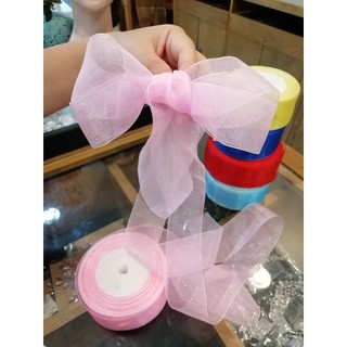 Ruy Băng Voan 4cm Đẹp Làm Đồ Trang Trí, Làm Nơ, Gói Quà, Phụ Kiện Handmade Pinky Shop