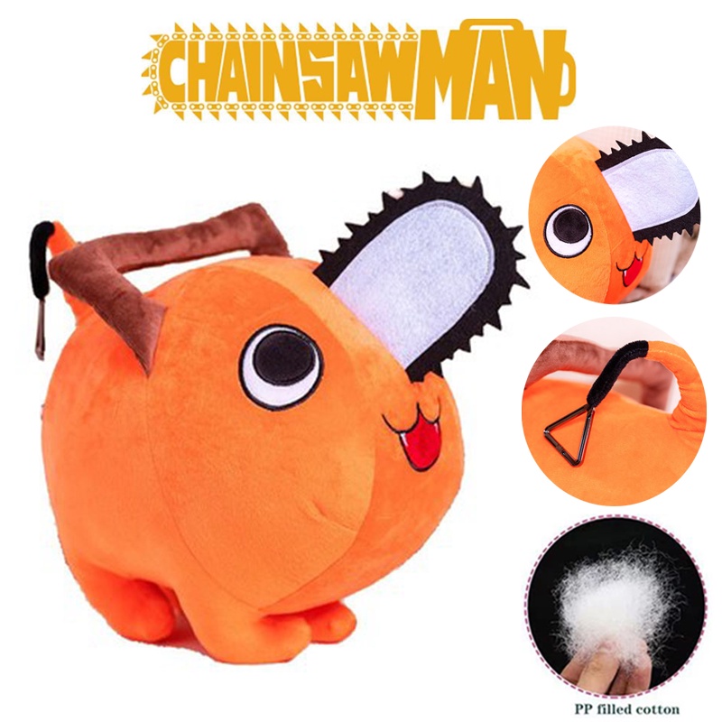 Nóng 40cm Anime Cưa Xích Người Pochita Sang Trọng Đồ Chơi Búp Bê Nhồi Bông Ném Gối Trẻ Em Bé Quạt Sinh Nhật Xmas