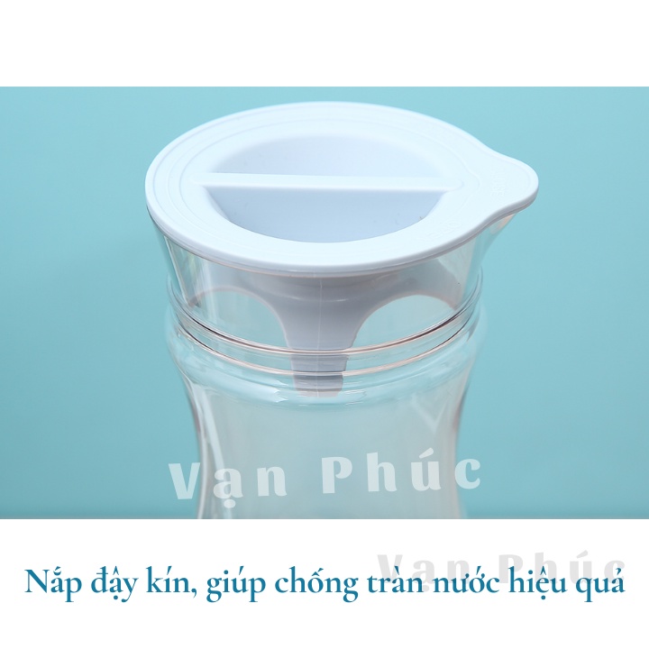 Ảnh Bình đựng nước Inochi Yama 1.3L, nhựa không mùi hôi, bình đựng nước lạnh, bình nước mát 2