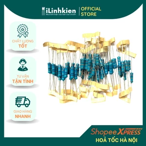 Điện trở công suất cầu chì bếp từ 2W chân đồng 1% chất lượng cao túi 20 con.