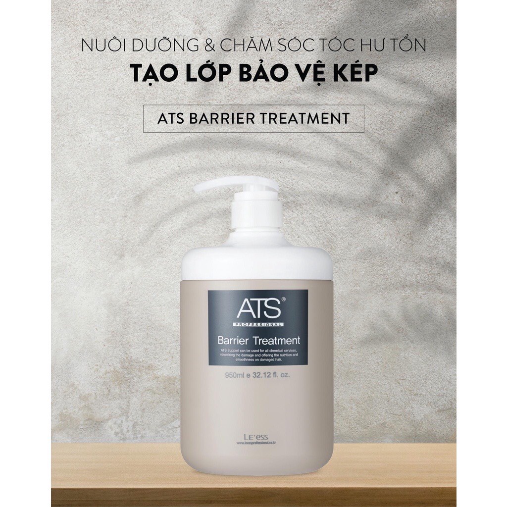 KEM HẤP ATS BARRIER TREATMENT TẠO LỚP BẢO VỆ KÉP, CỦNG CỐ BIỂU BÌ TÓC 950ML