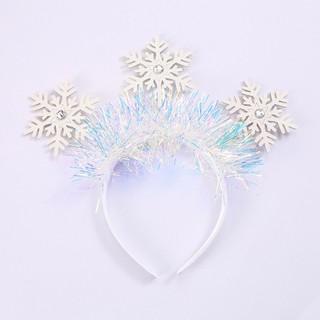 Đuôi tóc Carnaval hình bông tuyết với đầu kim sa lấp lánh, phù hợp mọi độ tuổi