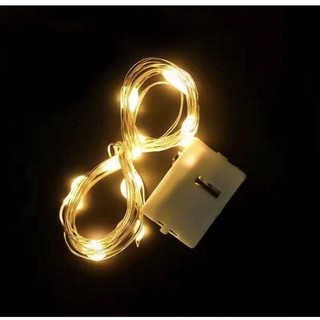 Dây đèn led trang trí fairylight đom đóm có sẵn pin dài 1m-2m-3m