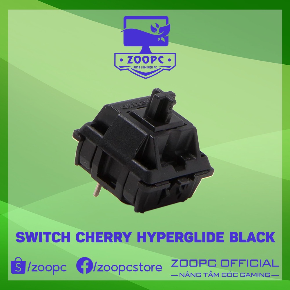 Switch Cherry Hyperglide Black 5 Pin - Có Hỗ Trợ Lube - ZOOPC | Shopee ...