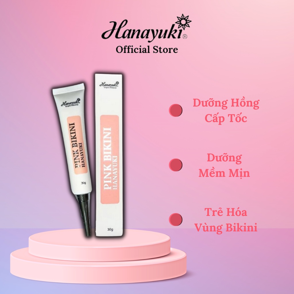 Ảnh Kem Dưỡng Hồng Bikini Pink Bikini Hanayuki Chính Hãng 30g 2