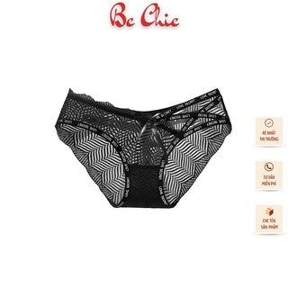 Quần lót nữ - Quần lót ren nữ dây chữ đan đính nơ quyến rũ Q9029 BC_CHIC LINGERIE