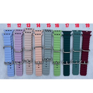 Dây Đeo Silicon Thay Thế Cho Đồng Hồ Thông Minh Apple Watch Series 10 9 8 7 ultra 49mm 46mm 45mm 41mm 44mm 40mm 42mm 38mm