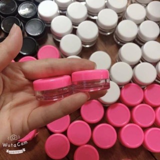 Hũ nhựa tròn chiết mỹ phẩm 10 cái dày dặn trong suốt phụ kiện du lịch giá rẻ