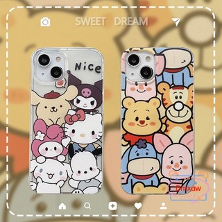Ốp Điện Thoại Cho OPPO Reno 8 7 6 4G 7Z 8Z 7 8 Lite 7 Pro 5G 6 Pro Plus 6Z 4Z 5 4 3 Pro SE 5 4 Lite 4f 5f 2Z 2f 2 Z Gấu Pooh Hello Kitty Pochacco Bìa