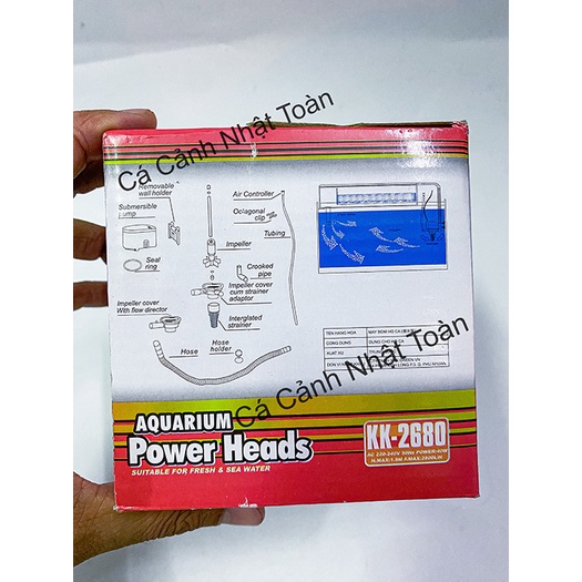 MÁY BƠM NƯỚC BỂ CÁ KAOKUI 2680 (40W-2800L/H-1.8M)