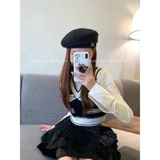 Mũ nồi nữ Hàn Quốc chữ x, nón beret vải nhung phong cách Hàn Quốc - Bự Store
