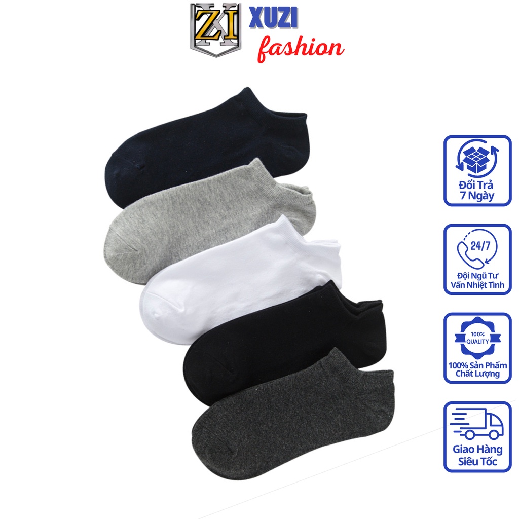 tất nam nữ cổ ngắn (1 đôi ) , vớ cotton dày dặn hàng dệt kim cao cấp co dãn tốt , chống hôi chân nhiều màu ngẫu nhiên