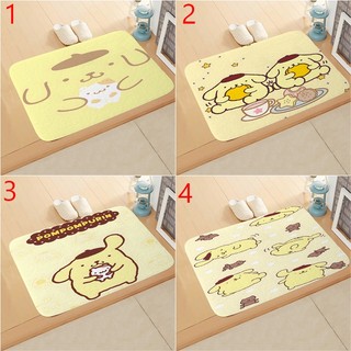 Pompompurin Sanrio thảm trải sàn trẻ em in họa tiết hoạt hình dễ thương 60x40cm, chống trượt, dùng cho phòng tắm/bếp/lối vào
