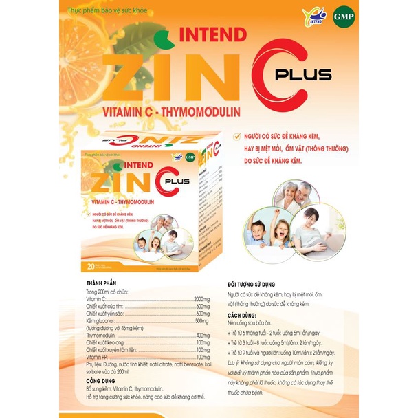 (Hợp 20 ống x 10ml) ZinC - Tăng Đề Kháng, Bổ Sung Dưỡng Chất Cho Cơ Thể, Cho Cơ thể khoẻ mạnh, Ngăn Ngừa Bệnh Vặt
