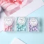 Kẹp Bướm, Kẹp Giấy Đầu Tròn Bằng Kim Loại Màu Pastel TOMI Kèm Hộp Đựng 039