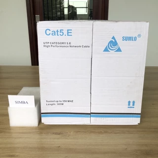 1 Thùng 305met Cáp mạng Cat5e UTP đồng nguyên chất – Dây cáp Internet loại tốt truyền tín hiệu xa