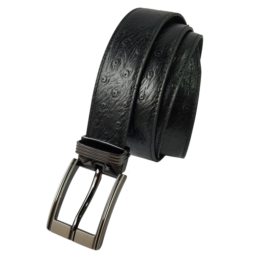 Thắt Lưng Nam BIGGBEN Da Bò Dập Vân Đà Điểu HKD650