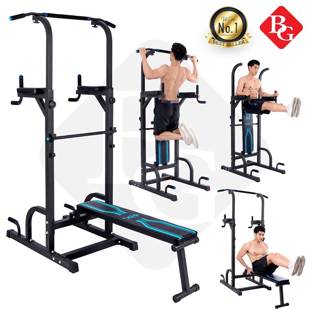 Ảnh BG Giàn Xà đơn-xà kép đen đa năng thiết bị tập tay vai bụng CHIN UP FITNESS 1