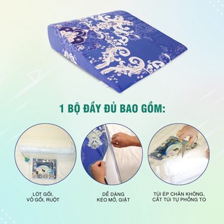 Gối Kê Đầu Yorokobi Bo Tròn – Hỗ Trợ Trào Ngược Dạ Dày, Giữ Tư Thế Ngủ Dễ Thở, Hỗ Trợ Xoang, Ợ Chua